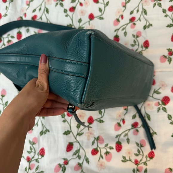 Coach Dark Teal Shoulder Bag - Picture 4 of 9